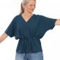 Preview: Papierschnittmuster Bluse mit Gürtelband Frau Yuuka XS-XXL